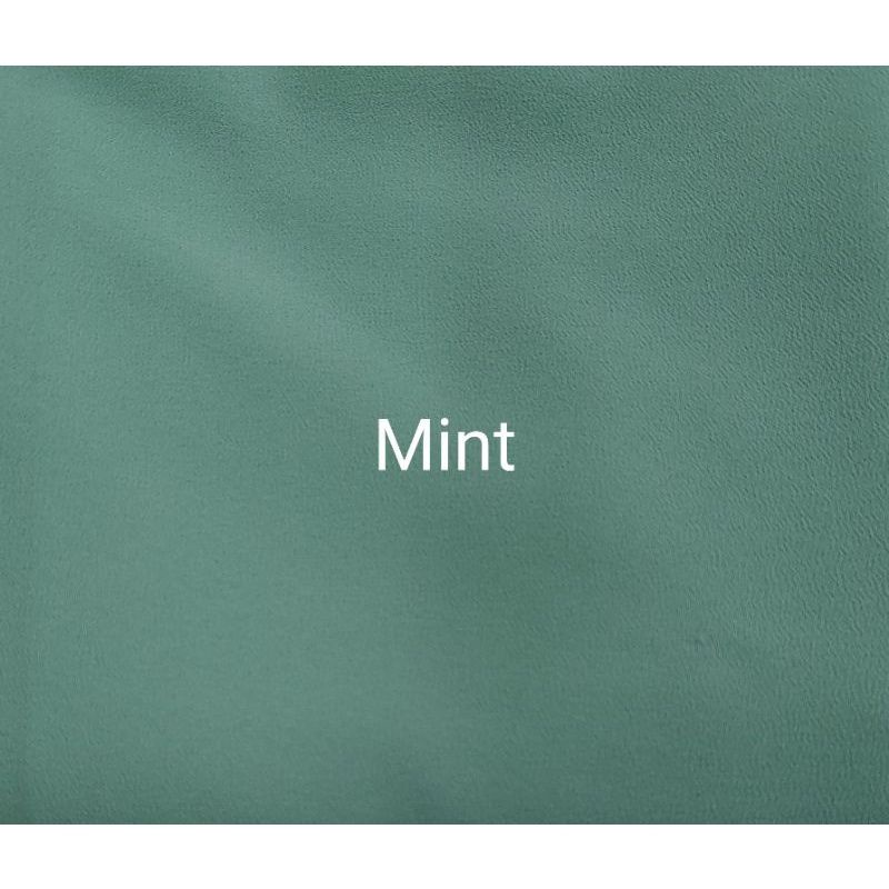 Khimar Instan Dua Layer Ceruty Jumbo Plus Cadar || Kerudung Segi Tiga Instan Syari || Hijab Instan Jumbo Syari-Mint
