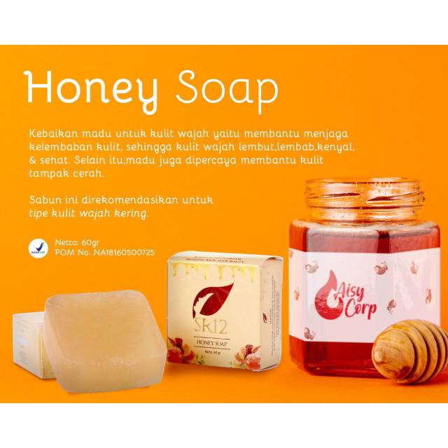 

Honey soap sabun madu sr12