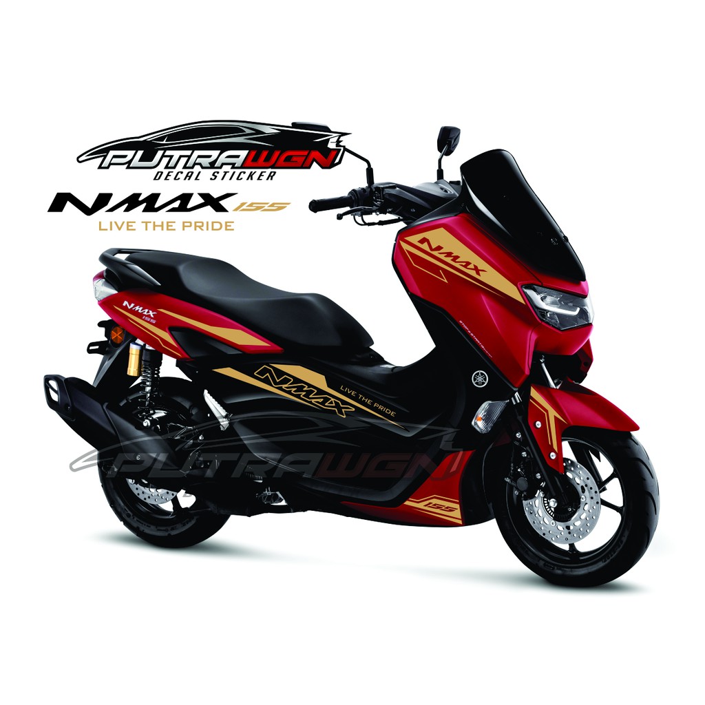 sticker all new NMAX merah cuting sticker
