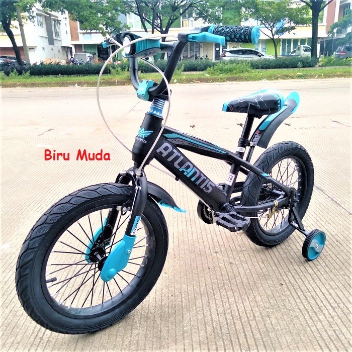 Sepeda Anak Laki-Laki BMX Atlantis Sparta 12 16 18 Inch Roda Empat Lampu Musik Garansi Termurah-3