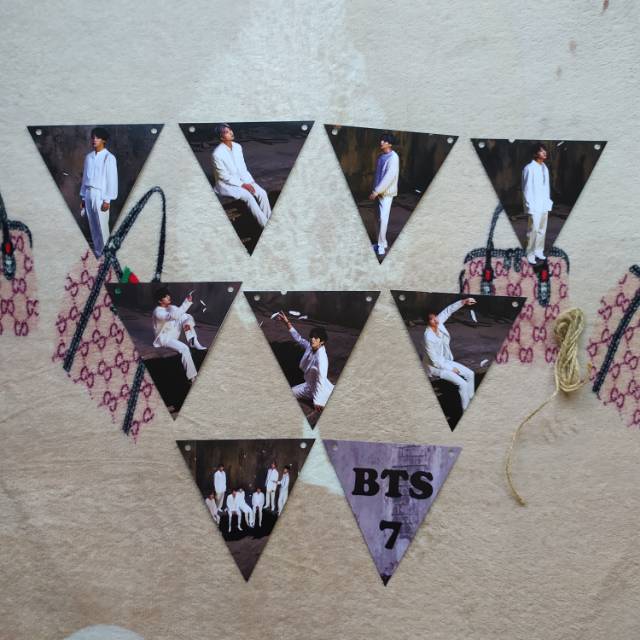 CUSTOM BUNTING FLAG BTS KPOP