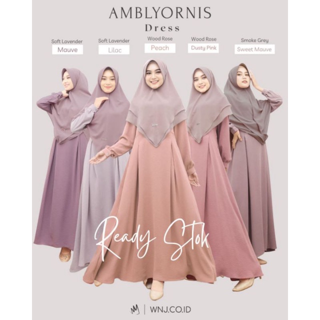WANOJA// AMBLYORNIS DRESS ORI BY WNJ GAMIS TERBARU WANOJA