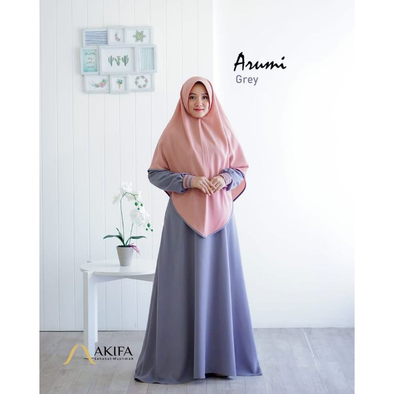 Gamis Arumi by Akifa | Set Gamis Syar'i by Akifa | Gamis Syari Murah Akifa