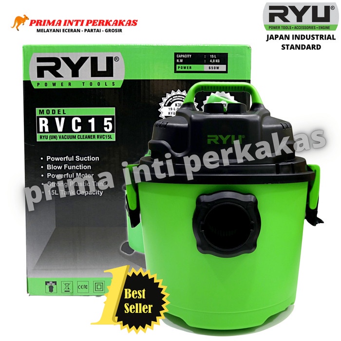 RYU VACUM CLEANER WET & DRY / VACUM CLEANER RVC 15 L