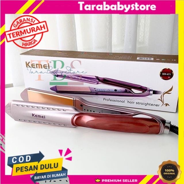 Catok Kemei 471 KM 471 Hair Straightener Tahan Panas Sale Trendy Terlaris Promo Straightener N6C6 Perawatan Rambut Kualitas Terbaik Awet Model Terbaru BISA COD Murah Catok Kekinian Pelurus Bagus Berkualitas ORIGINAL TERMURAH