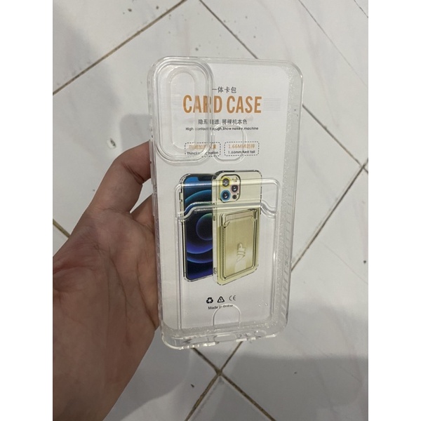 Case Wallet REALME 10 4G C1 C2 C11 C20 C30 C31 C33 C35 9i 2021 Casing slot Hp Bening Transparent Soft Case TPU Clear Phone Card Holder