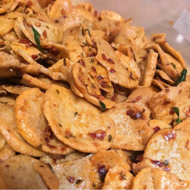 

Basreng pedas daun jeruk 250gr