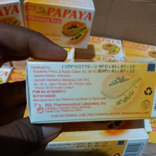 SABUN PAPAYA RDL ORIGINAL IMPOR PHILIPINE