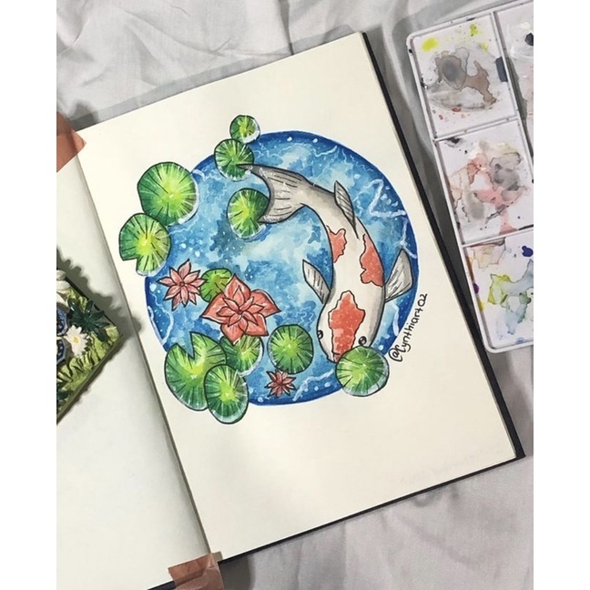 

jasa watercolor boleh request gambar A4 ukuran