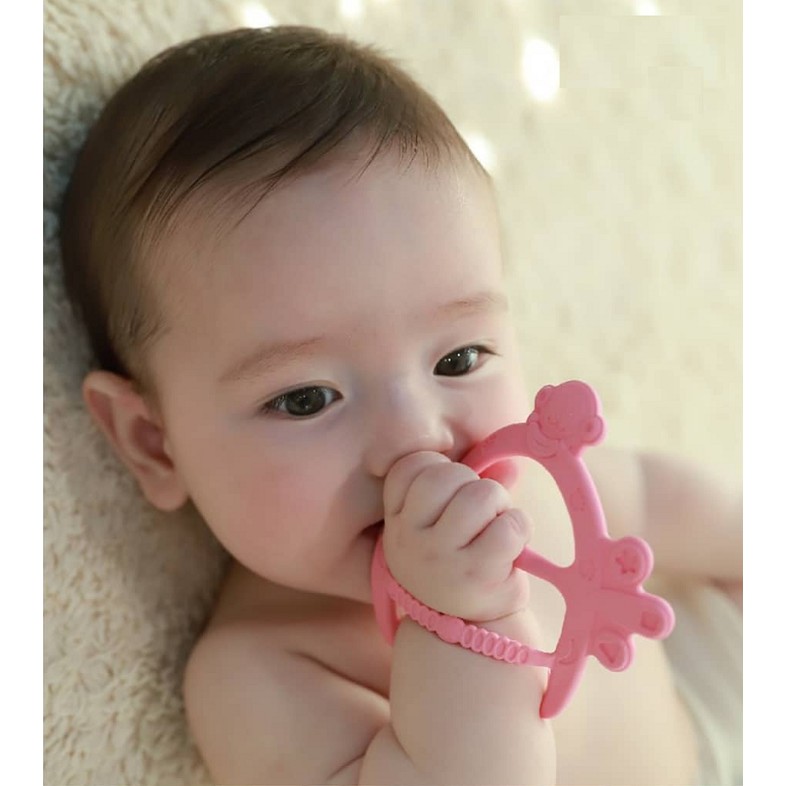 Teether Rattle Tangan Teether Gelang Tangan Gigitan Bayi Bentuk Gelang