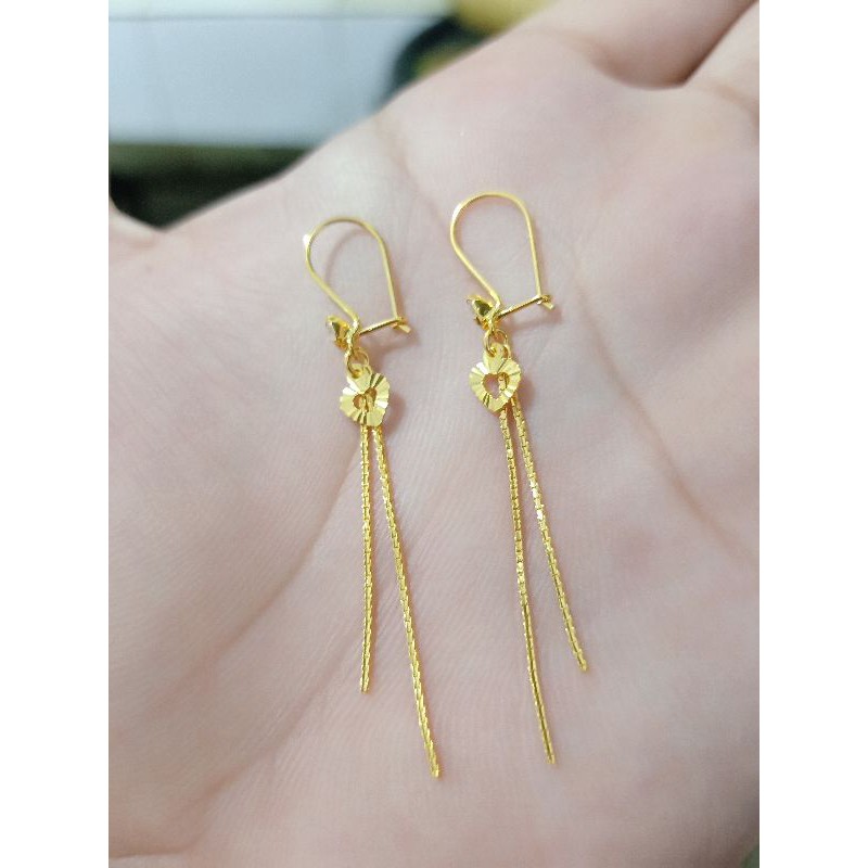 ANTING RANTAI DEWASA PERAK 925 LAPIS MAS 24K