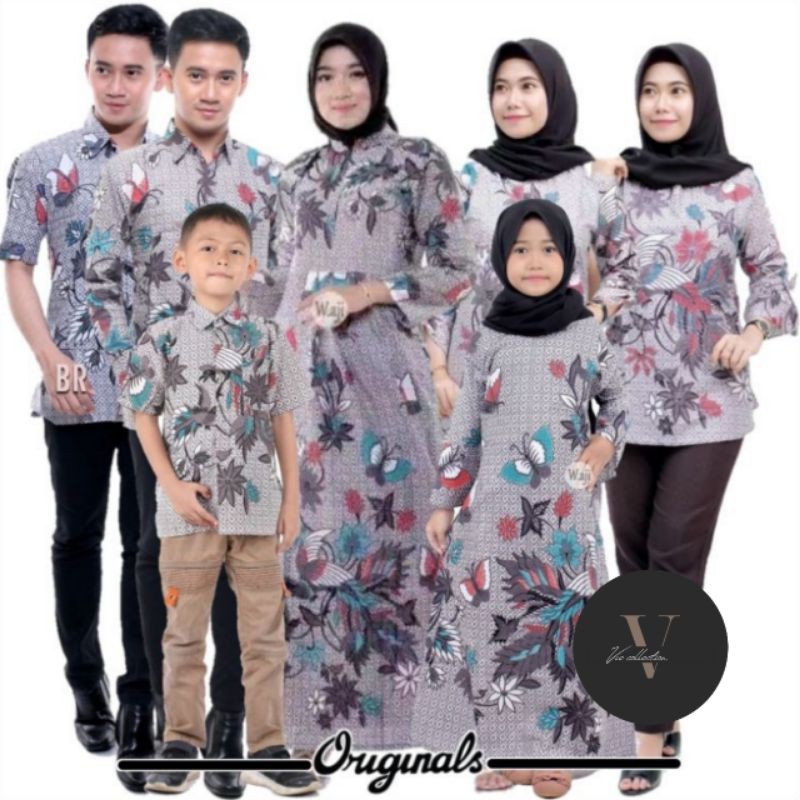 Grosir Batik Couple Keluarga - Batik Sarimbit Familly Set AQpyoXhAW56rb1