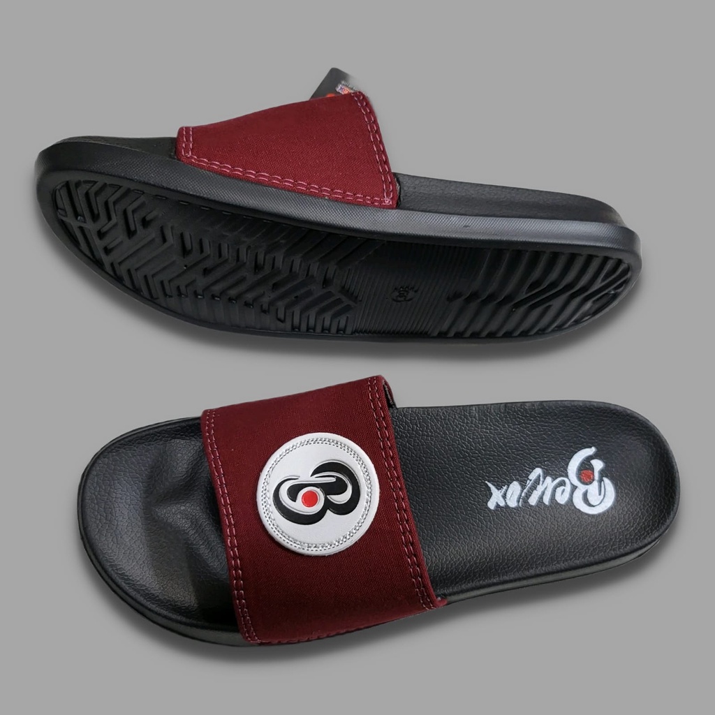 Sandal Selop Distro Pria bewox original brand Logo embosan Slip-on Pria Wanita / Sendal Slide Terbaru Sendal Slop Cowok Laki-Laki Dewasa