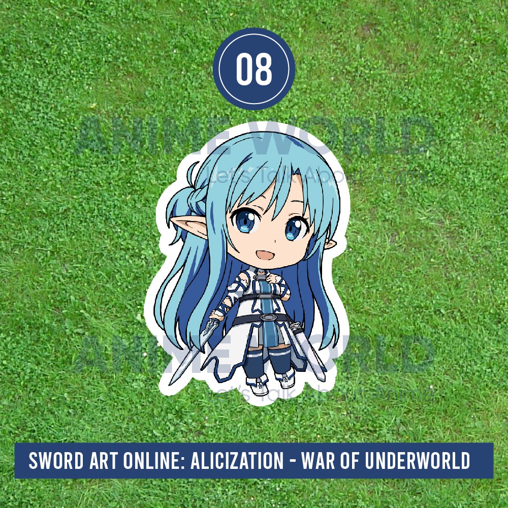 Stiker Anime Sword Art Online Alicization War Of Underworld