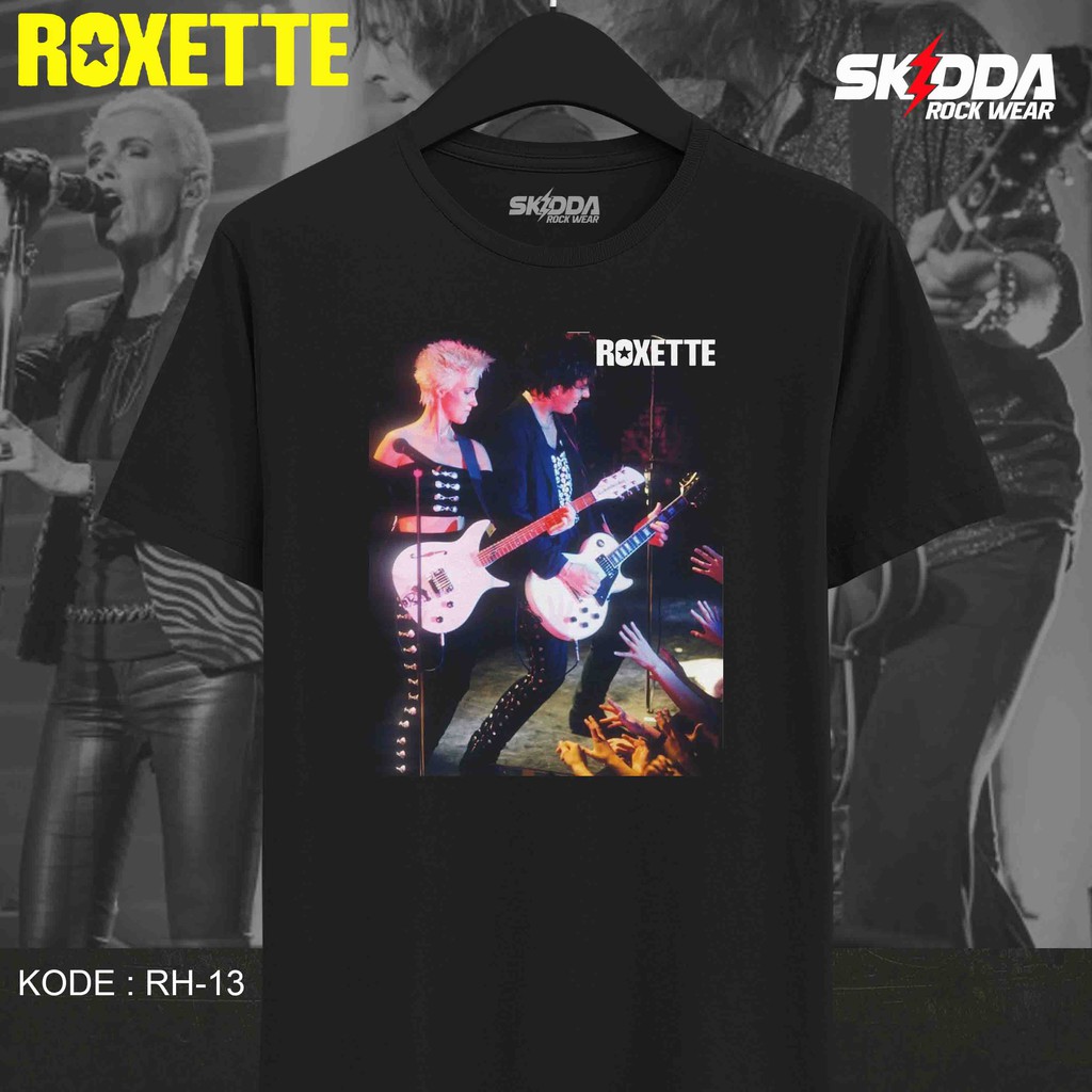 T Shirt Kaos Band ROXETTE - RH13 - Premium Black NSA
