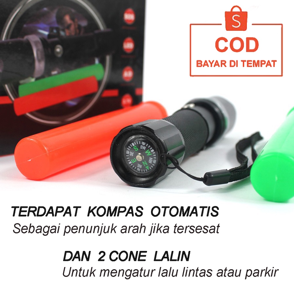 ✅COD SENTER CAS POLICE SWAT 99000W LAMPU EMERGENCY DARURAT LAMP LED SUPER TERANG JARAK JAUH ORIGINAL