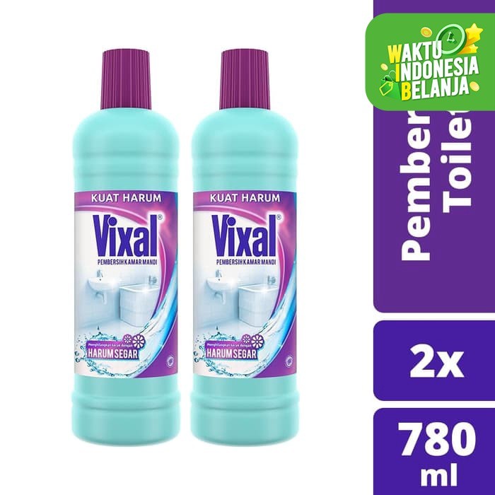 VIXAL PEMBERSIH PORSELEN KUAT HARUM 780ML TWINPACK PEMBERSIH TOILET
