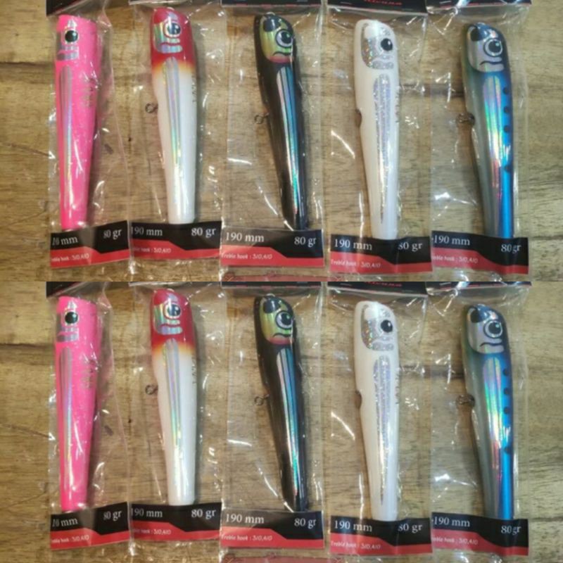 Rama diving popper by rivana lure 190mm 80g