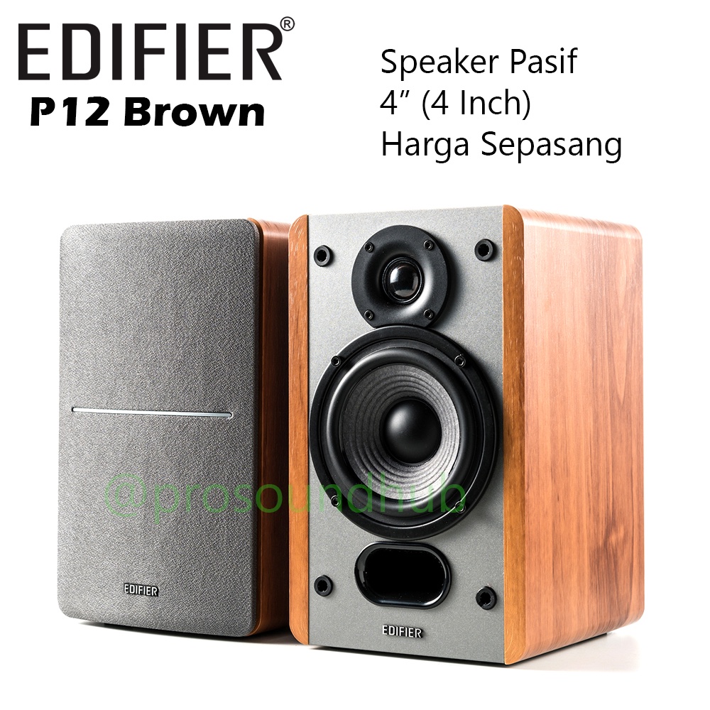 Edifier P12 P-12 Passive Speaker Pasif 4" 4 Inch Meja Monitor Studio