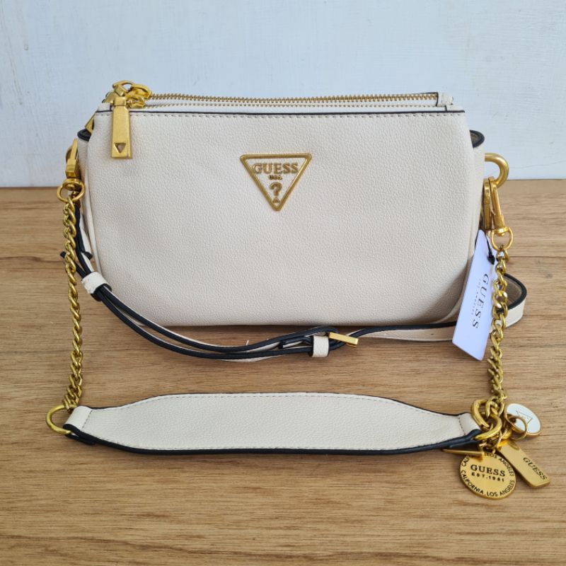 (WODB) tas NEW destiny double zipper bag with handle crossbody bag