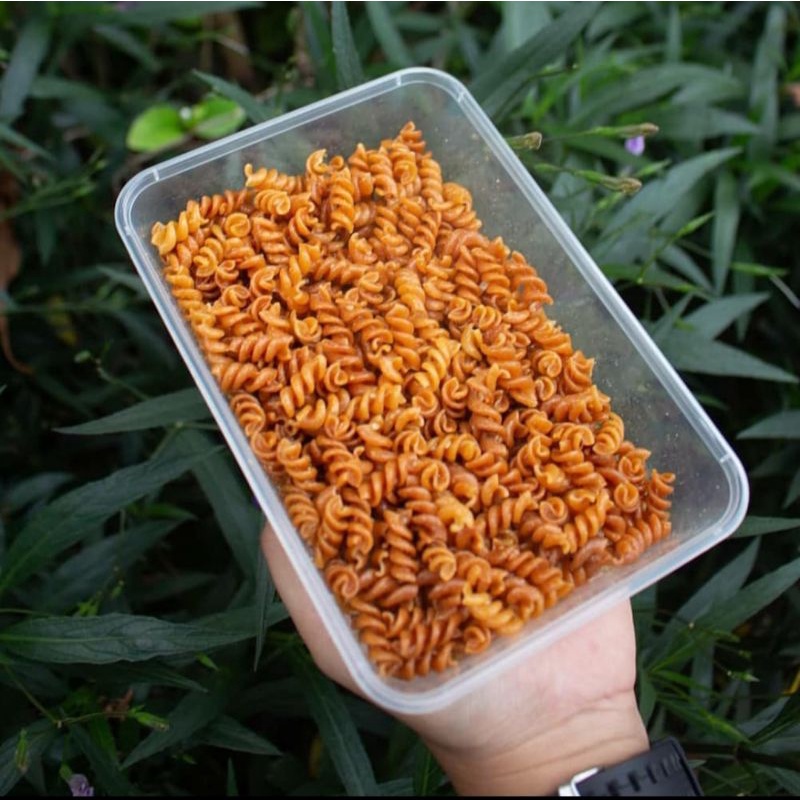 

Makaroni spiral bumbu rempah asli