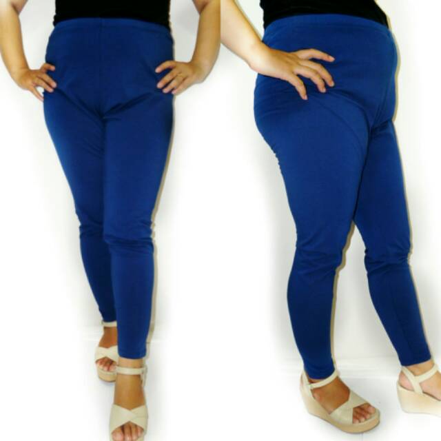 Legging forever 21 blue(READY EXTRA BIGSIZE/JUMBO)