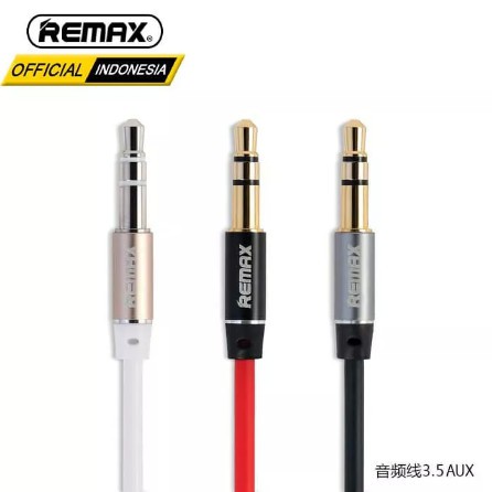 Remax 3.5mm Audio Aux Male RL-L100 1m Kabel Audio Male 1 Meter Cowok Ke Cowok