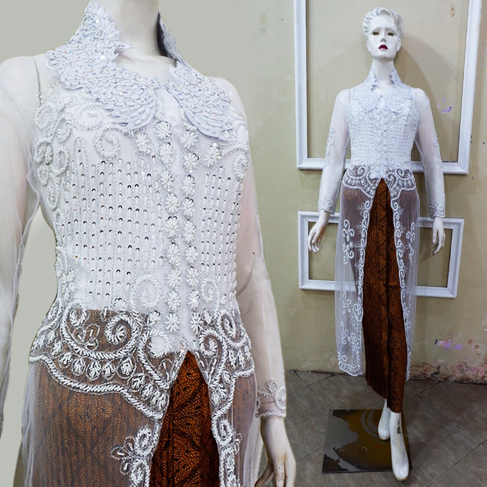 BAJU AKAD NIKAH / KEBAYA PENGANTIN PUTIH