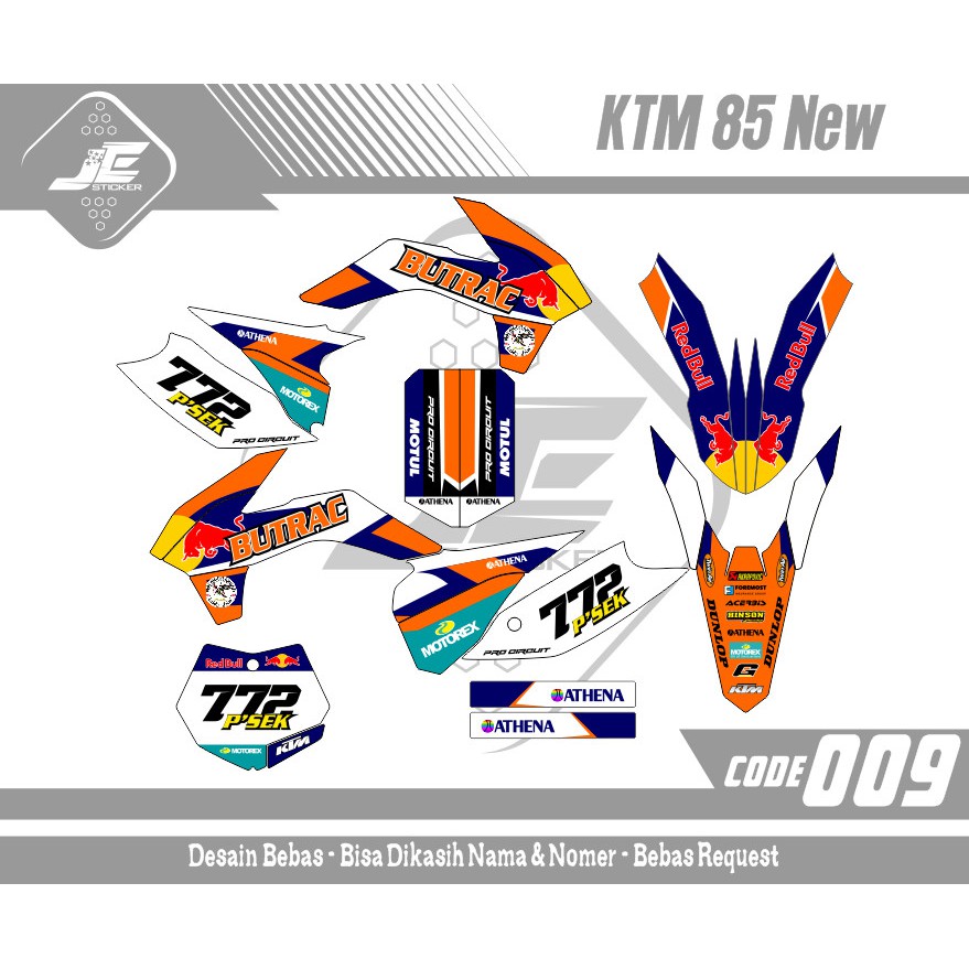 Decal stiker ktm85 new 009