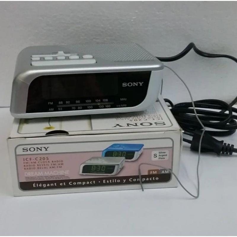 SONY CLOCK RADIO ICF C 205 FM AM WITH TIMER JAM