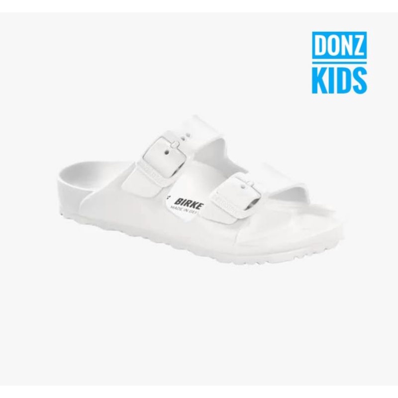 Jual Birkenstock Arizona Eva Kids Slides Sandals Playground - White