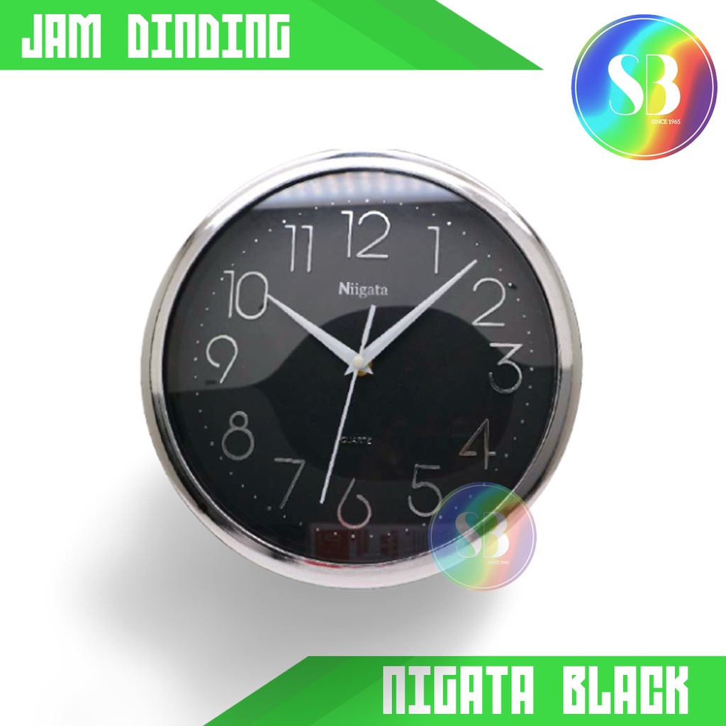 Jam Dinding Niigata Bulat Jam Dinding Angka Niigata Diameter 29 CM