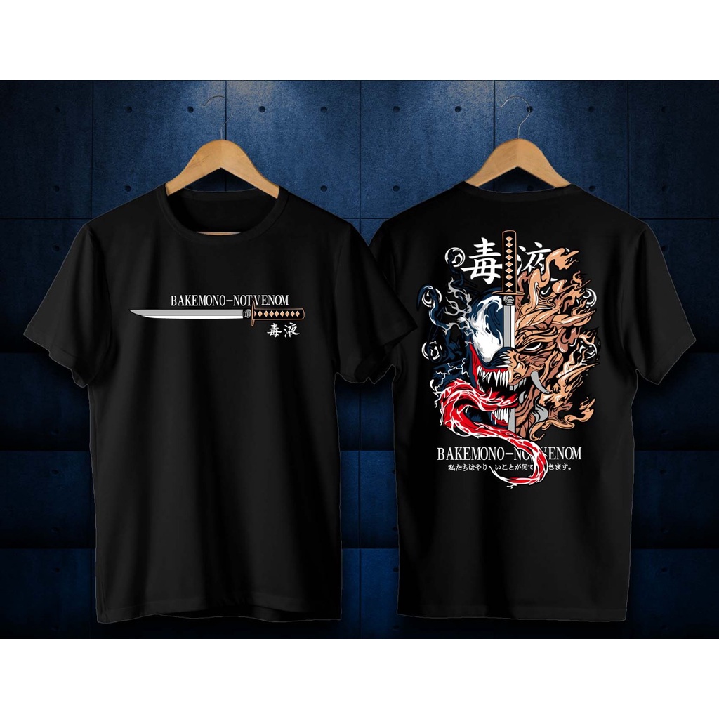 Tshirt Distro Abstrack Bakemono Venom / Kaos Pria / Baju Pria / Atasan Pria Wanita