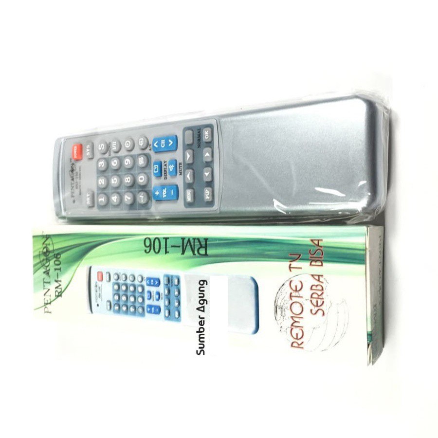 Pentagon RM106 Remote TV Universal Segala Merk TV Auto Scan Otomatis