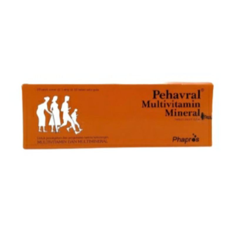 Pehavral multivitamin dan mineral (10 tablet)