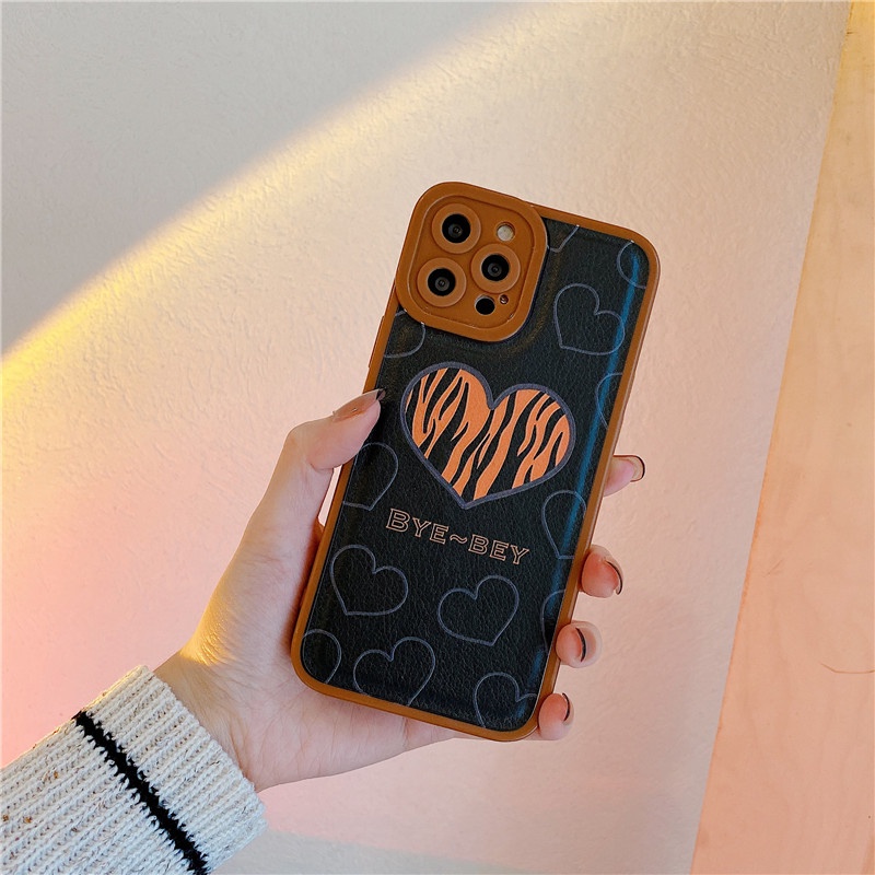 Case Motif Leopard Bahan Kulit Imitasi Tahan Banting Untuk Iphone 13 12 11 Pro Max 7 8 Plus X Xs Xr Xsmax