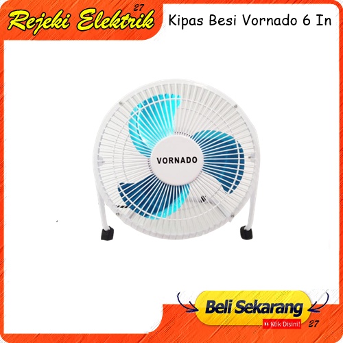 VORNADO Floor Fan EF 15 - 6 Inch - Kipas Angin Duduk Terbaru- ( Putih Biru Hitam Pink )