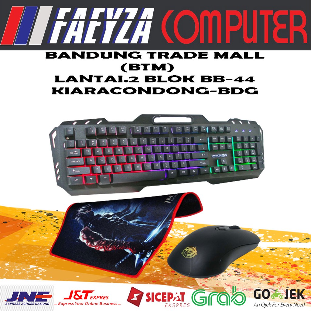 IMPERION X2 MARK II PAKET COMBO KEYBOARD MOUSE DAN MOUSEPAD