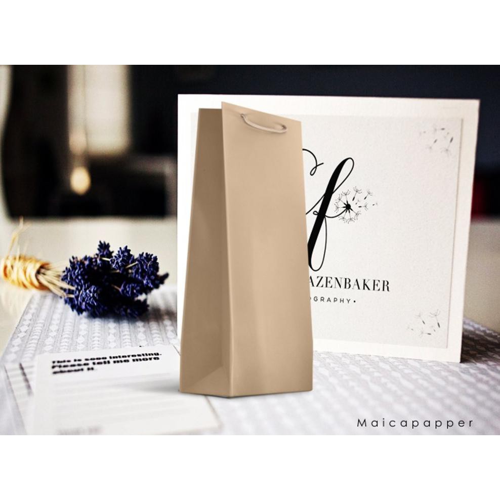 

Paperbag Polos Tali - Multipurpose Paperbag Ukuran 9Cm X 9Cm X 20Cm - Maicapaper