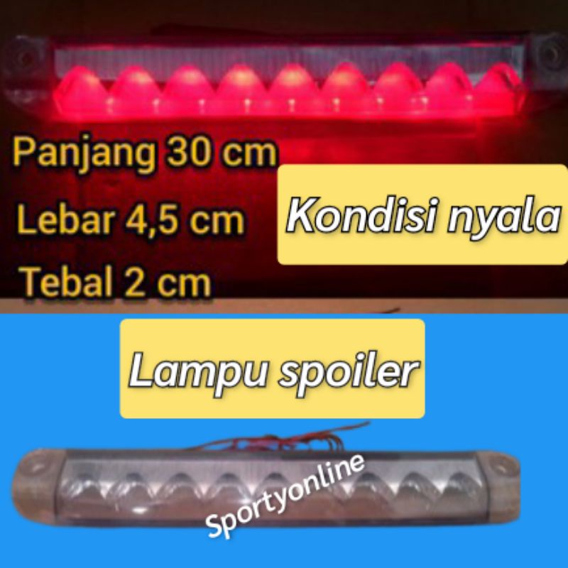 Lampu rem spoiler ssob