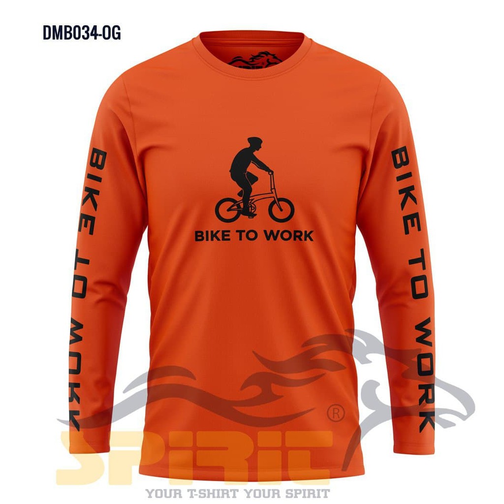 KAOS SEPEDA LENGAN PANJANG BIKE TO WORK GOWES LIPAT