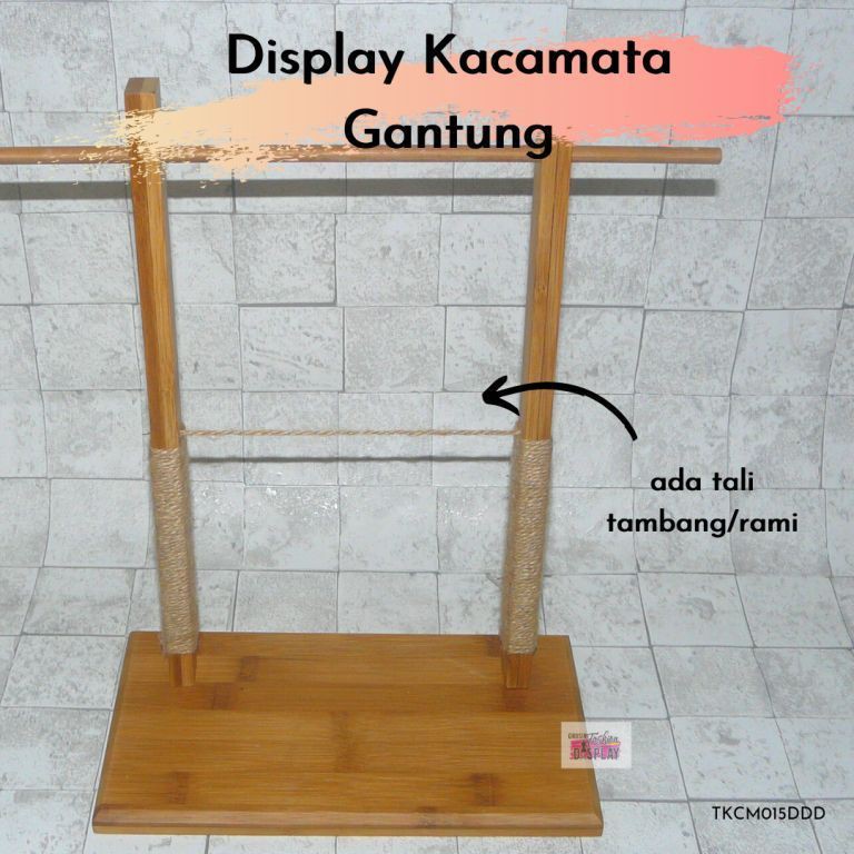 Rak Display Bahan Kayu Untuk Organizer Perhiasan Kacamata Premium Stand Kacamata Murah(BH)