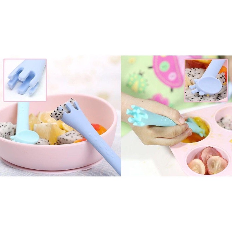 Girrafe Training Baby Spoon | Teether Sendok Garpu Bayi