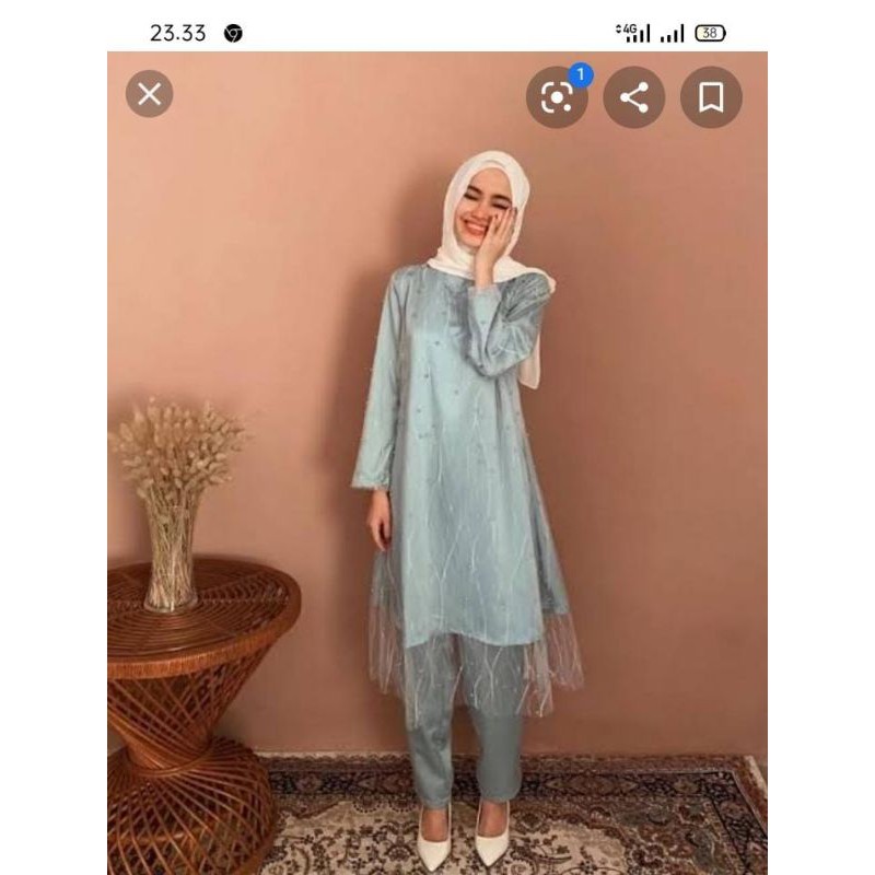 baju brukat+celana/brukat pesta/one set/grosir baju setelan/bisa riques ukuran jumbo