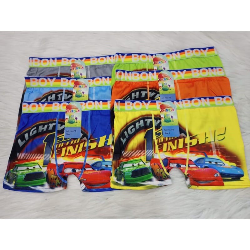 Boxer Anak Cowok Bergambar 6 pcs