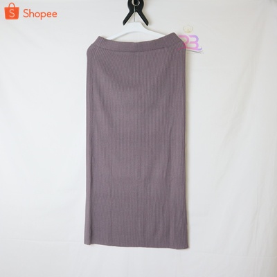 Rok Rajut ABG & JUMBO Rok Span Rajut Wanita / ROK Panjang PREMIUM / Rok Knit Rajut / Rok Tebal / Rok oversize-BURGUNDY