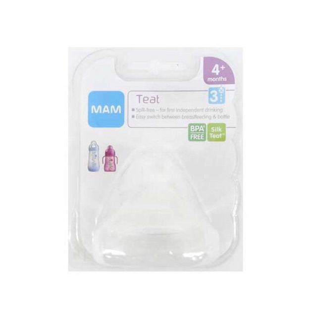 MAM Silk TEAT 0 / 1 / 2 / 3 / 3 spill free / X Silicone Nipple / Dot Bayi from Austria BPA Free - Isi 1pcs &amp; 2pcs