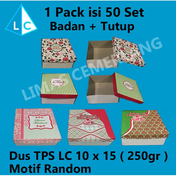 

DUS TPS LC 10x15 250lbr ( Dus Kue | Dus Snack | Dus Roti ) 250gr