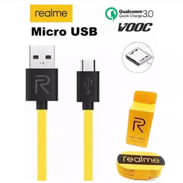 Kabel Data Realme Suport Fast Charging USB Micro Type C