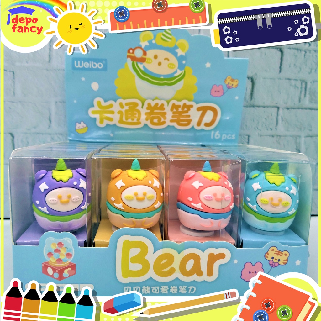 

Rautan Pensil WB-71009 Bear / Sleper / Sharpener / Peruncing Pensil